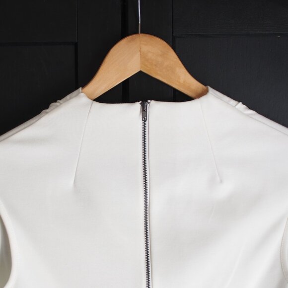 Industry 212 | Sleeveless Cowl Neck Peplum Ponte Knit Top - Picture 4 of 5